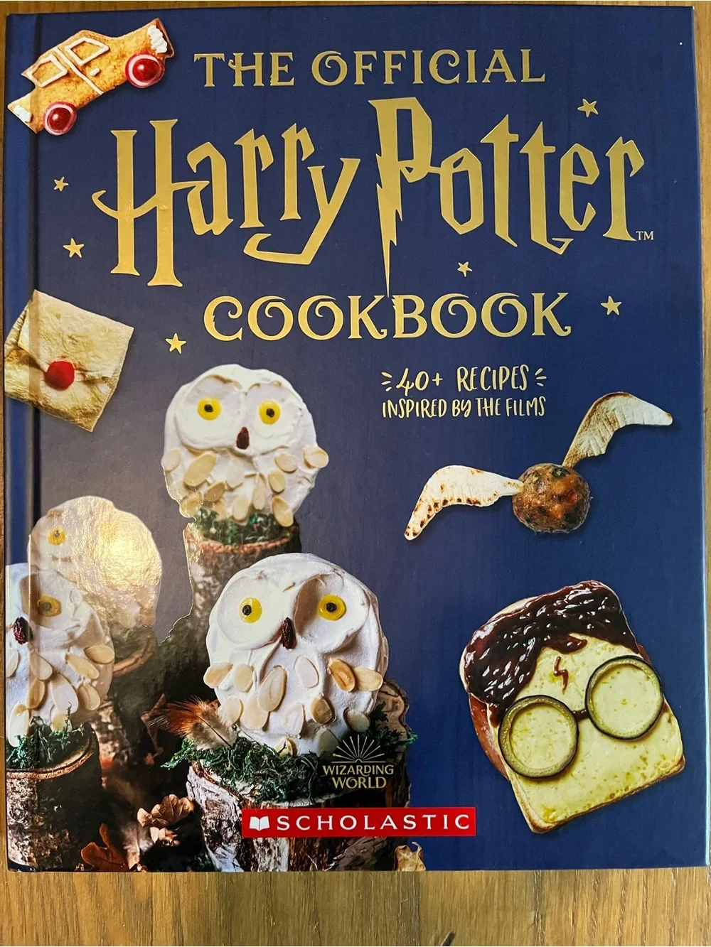 Scholastic Harry Potter Cookbook — Navy Blue & Gold Cover-Brand New